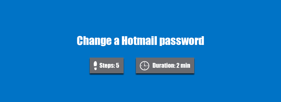 change hotmail password in outlook